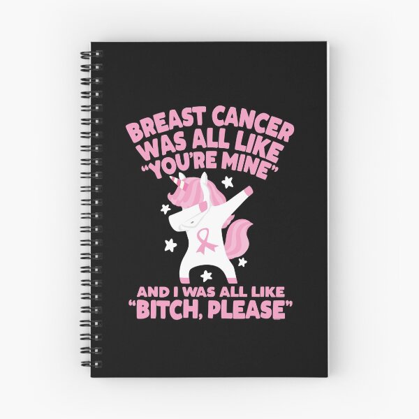 Item preview, Breast Cancer Bitch Please Quote Funny Unicorn designed and sold by ZubbaZooba.