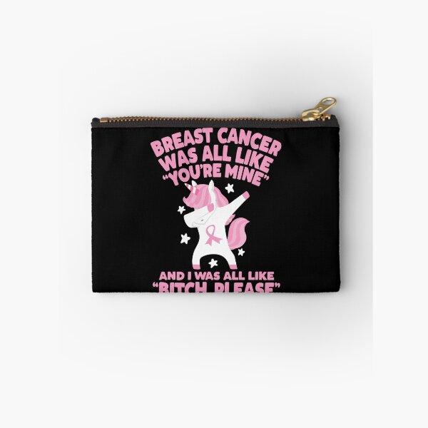Item preview, Breast Cancer Bitch Please Quote Funny Unicorn designed and sold by ZubbaZooba.