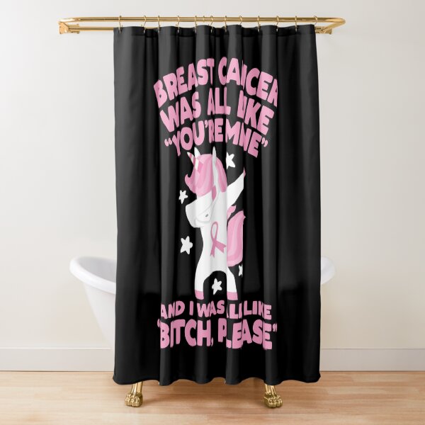 Item preview, Breast Cancer Bitch Please Quote Funny Unicorn designed and sold by ZubbaZooba.