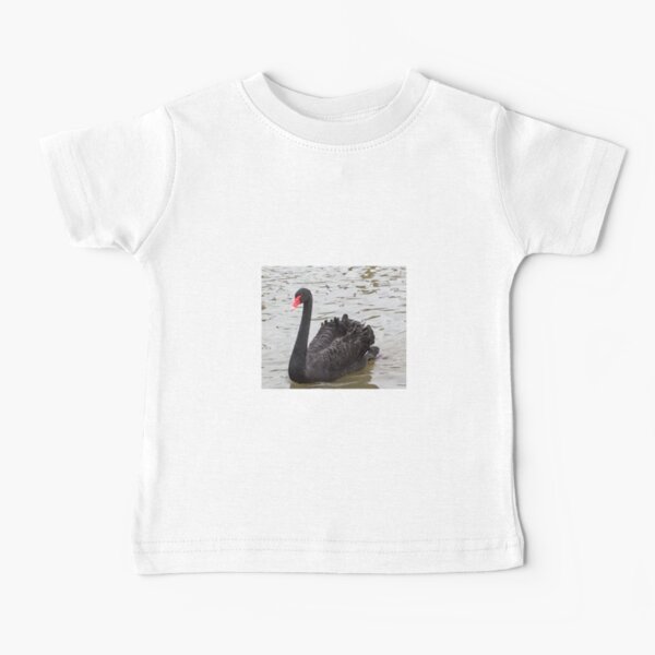 Beautiful Black Swan. Slimbridge uk. Love our Birds. Baby T-Shirt