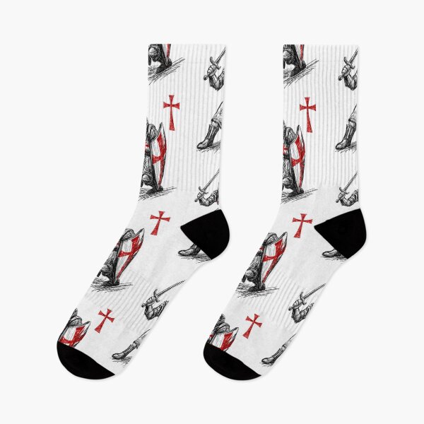 Item preview, Crusader Knights Templar With Sword Christian Red Cross designed and sold by aronia.