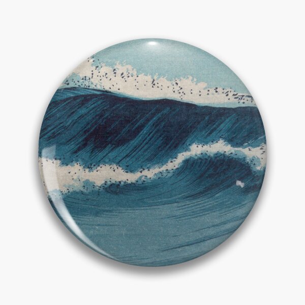 Item preview, Hatozu Ocean Waves Vintage Print  designed and sold by Vintage Wall Art.