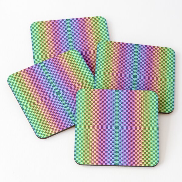 Item preview, Psychedelic Pixel Grid designed and sold by PsychedelicPour.