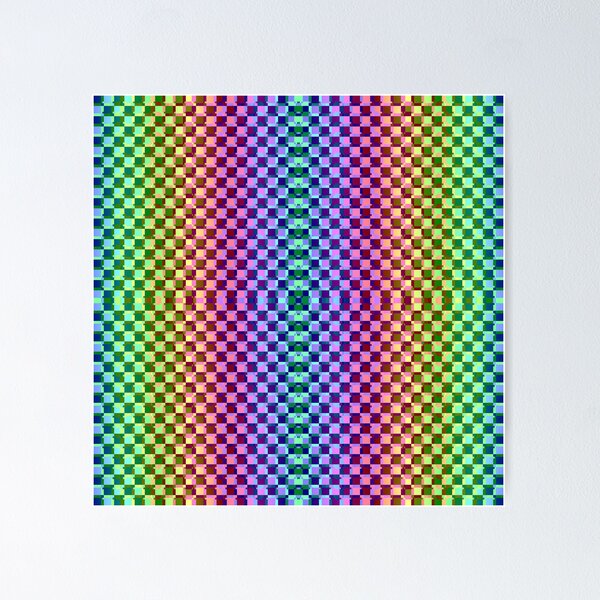 Item preview, Psychedelic Pixel Grid designed and sold by PsychedelicPour.