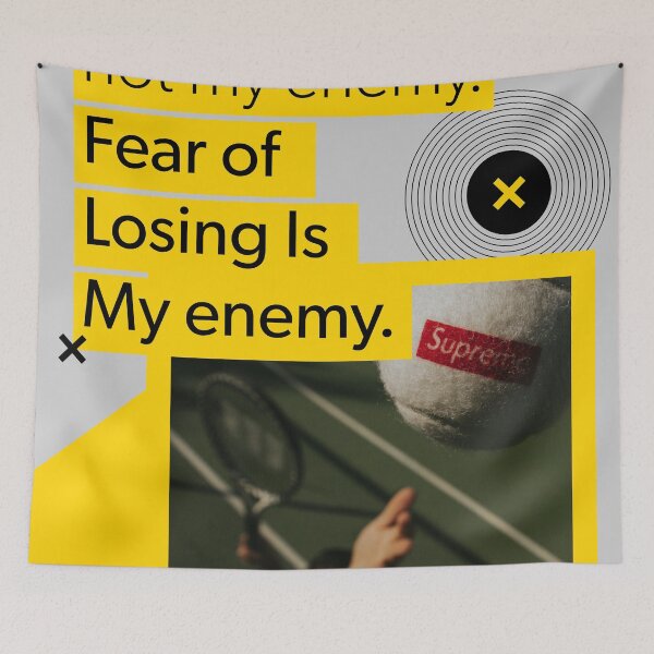Item preview, Losing is not my enemy, fear of losing is my enemy - Rafael Nadal designed and sold by designdroplet.