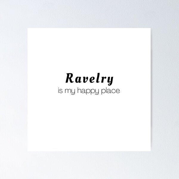 Item preview, Ravelry is my happy place designed and sold by Knitterty.