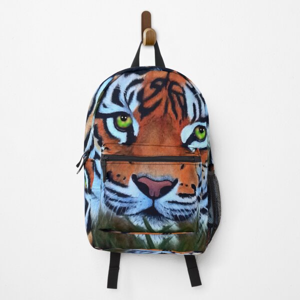 Item preview, Tiger tiger burning bright big cat animal paintings designed and sold by Julieford.