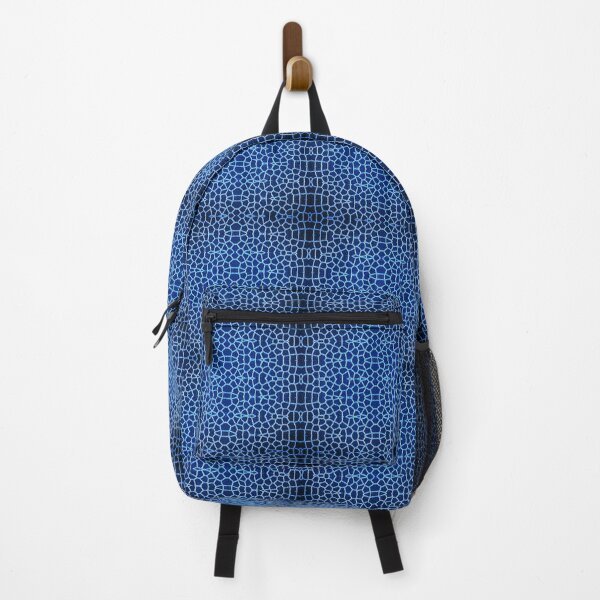 Item preview, Animal skin Blue pattern Crazy Electric Blue wired snakeskin design designed and sold by Julieford.