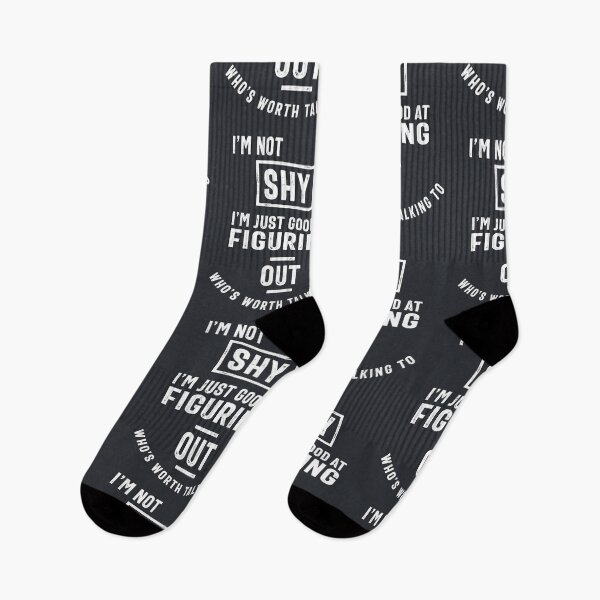 Item preview, I'm Not Shy I'm Just Good At Figuring Out Worth Talking To - Funny Sayings designed and sold by cidolopez.
