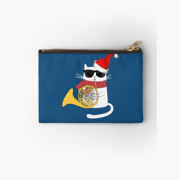 Item preview, Christmas Jazz Cat - French Horn Playing Christmas Carols designed and sold by SithJedi.