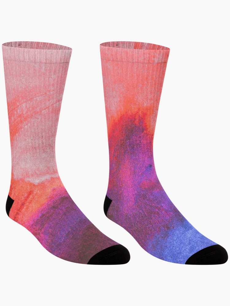 Thumbnail 3 of 5, Socks, 107 red designed and sold by AlgorithmAB.