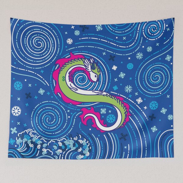Item preview, Windy the dragon in the Storm - Creatober 2020 day 11 designed and sold by TokiPY.