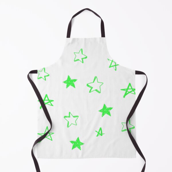 Item preview, Small green star doodle pattern designed and sold by AdelDa19.