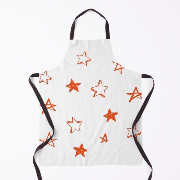 Item preview, Small orange star doodle pattern designed and sold by AdelDa19.