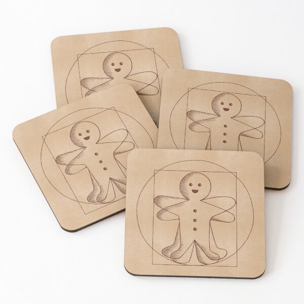 Item preview, Vitruvian Gingerbread Man designed and sold by christinaashman.