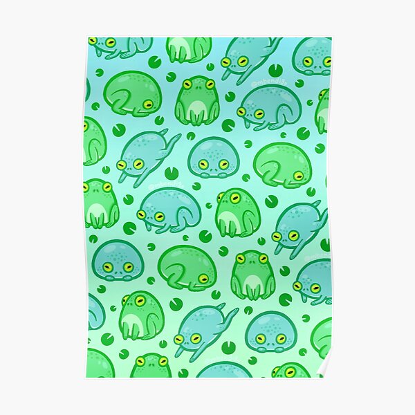 Friendly Frogs Poster