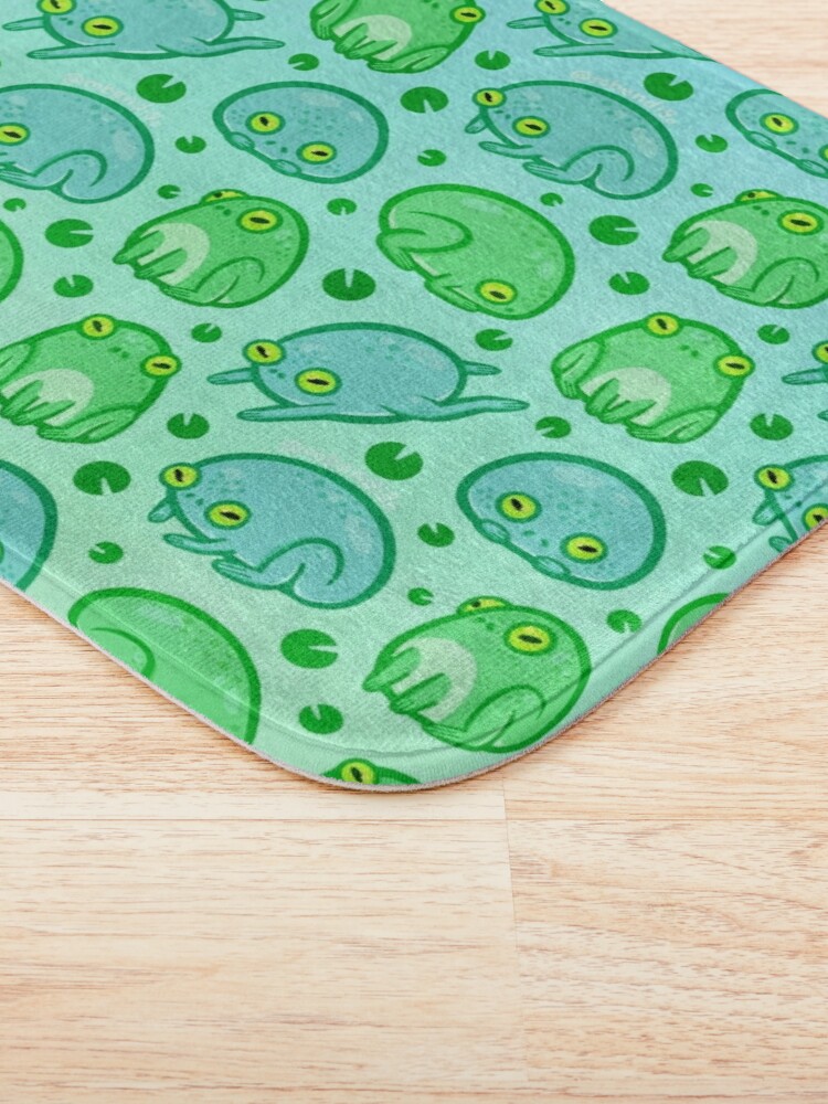 Disover Friendly Frogs Bath Mat