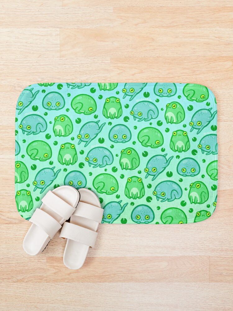 Discover Friendly Frogs Bath Mat
