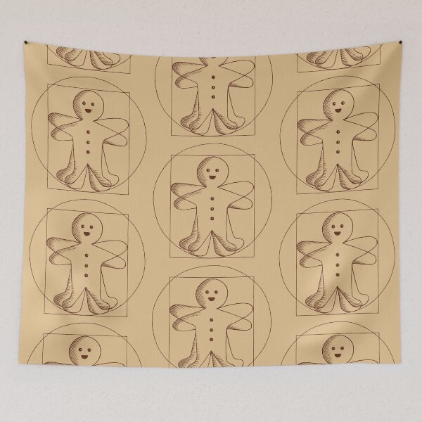 Item preview, Vitruvian Gingerbread Man designed and sold by christinaashman.