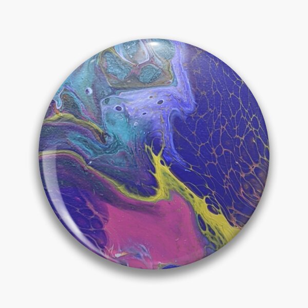 Item preview, Abstract Whimsical Purple, White, Pink Yellow, Aqua Swirl Acrylic Art designed and sold by snowpinecone.