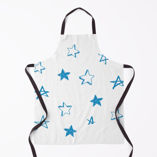 Item preview, Small blue star doodle pattern designed and sold by AdelDa19.