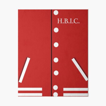 HBIC Varsity Jacket Style Art Board Print