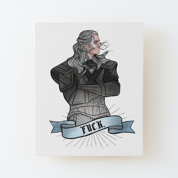 Geralt of Rivia - The Witcher Wood Mounted Print