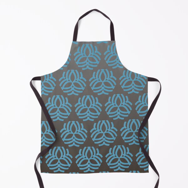 Item preview, Contemporary abstract turquoise floral pattern on a gradient taupe background  designed and sold by PetaJaneHome.