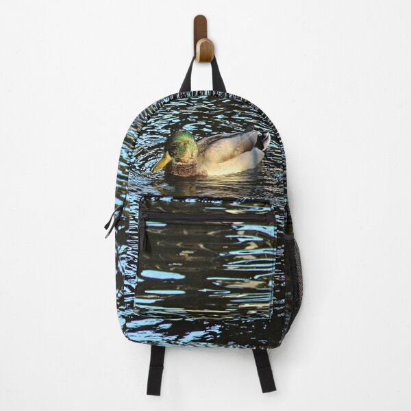 Item preview, Male Mallard Duck Swimming Blue Lake designed and sold by worldways.