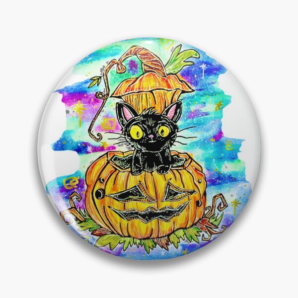 Item preview, Halloween Cat - Am I really that scary ? designed and sold by EmoodleDoodle.