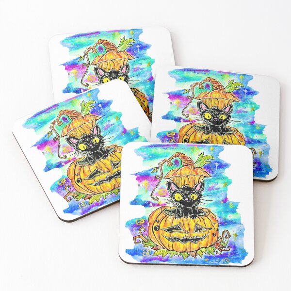 Item preview, Halloween Cat - Am I really that scary ? designed and sold by EmoodleDoodle.