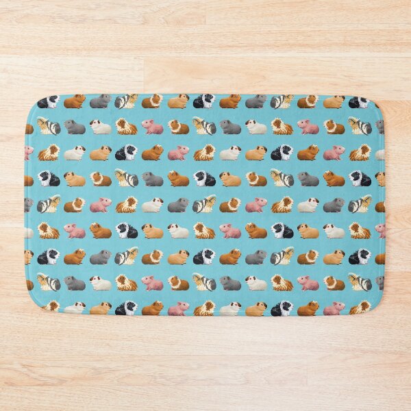 Item preview, Guinea Pig Queue Pattern (blue)  designed and sold by bmartindesigns.