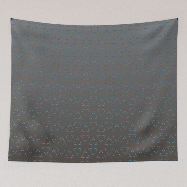 Item preview, Small all over turquoise triangular pattern on a gradient taupe background  designed and sold by PetaJaneHome.