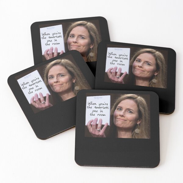 Item preview, Amy Coney Barrett Holding Up Notepad designed and sold by Jennifer Church.