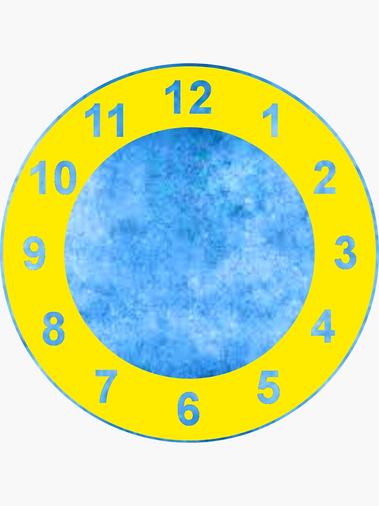 "Clock Rug (The Big Comfy Couch)" Sticker for Sale by PilotMJ Redbubble