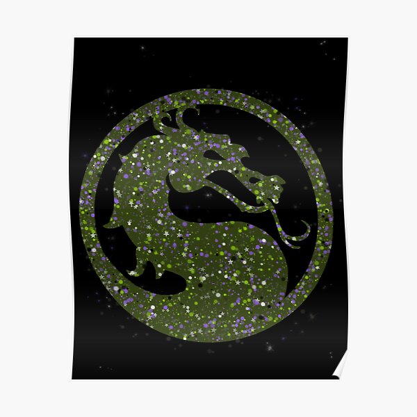 Mortal Kombat Dragon Posters Redbubble - mk1 reptile roblox