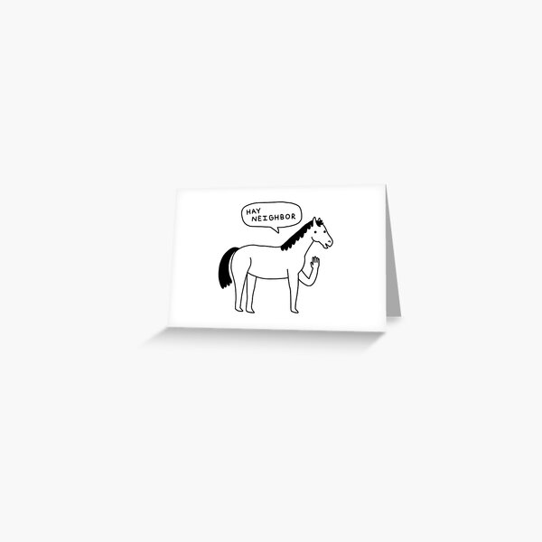 Hi Horse! Greeting Card