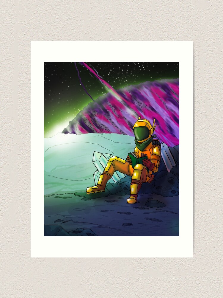 Alternate view of Space Read Art Print