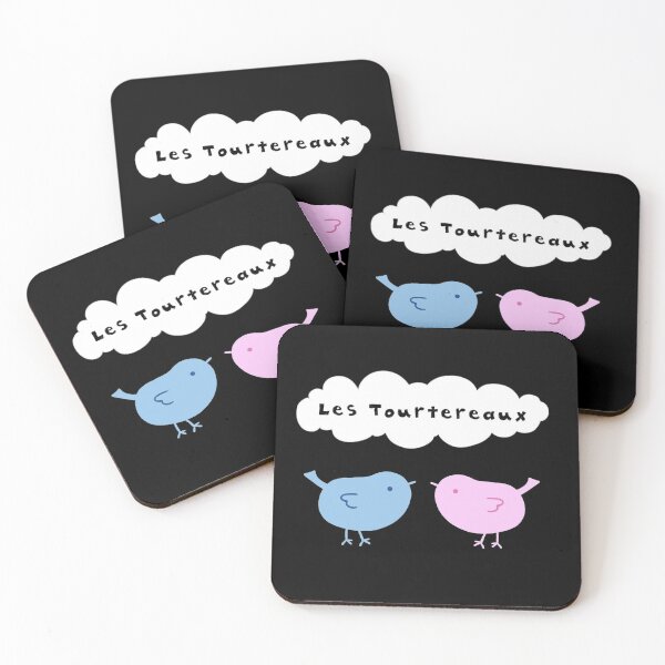 Item preview, Les Tourtereaux (Lovebirds in French) designed and sold by Planet Kimberly.