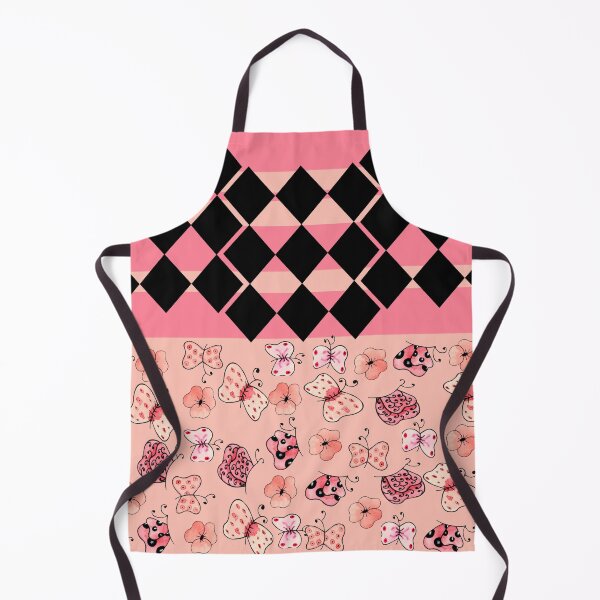 Item preview, Pink and Black Harlequin Striped Butterflies and Flowers-Multiple Pattern Design  designed and sold by ozcushionstoo.