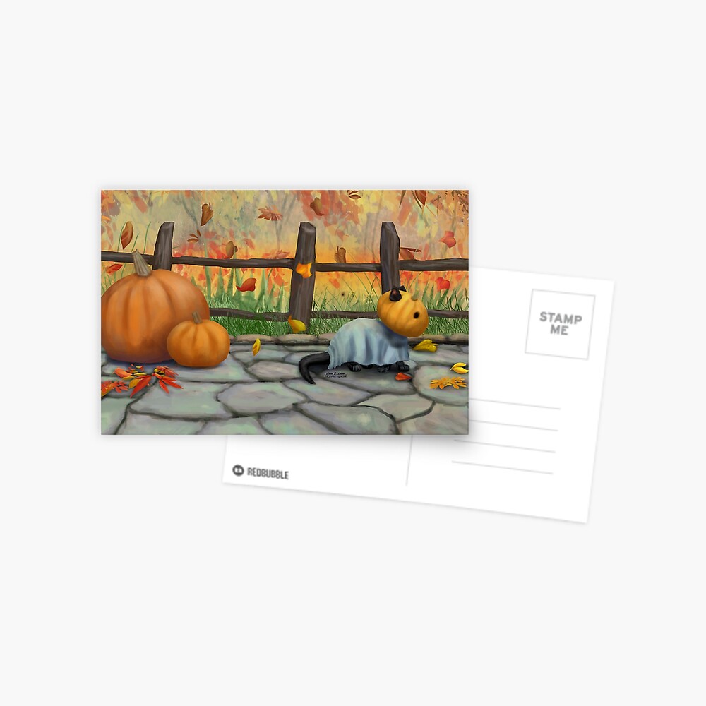 Halloween Cat Postcard