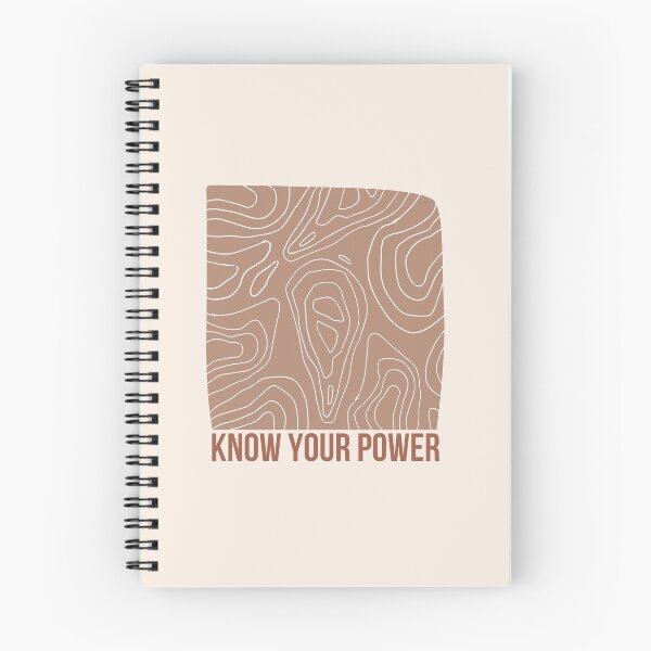 Item preview, Know Your Power Square Abstract Shape Warm Toned design designed and sold by zedonee.