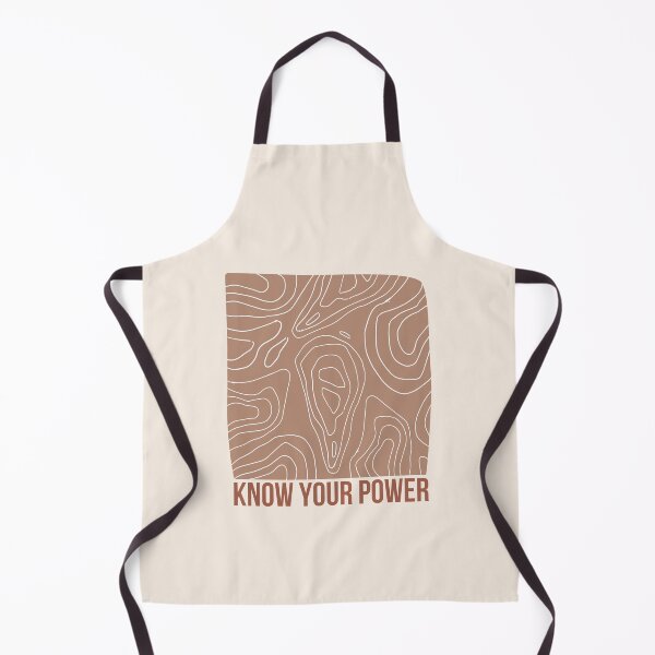Item preview, Know Your Power Square Abstract Shape Warm Toned design designed and sold by zedonee.