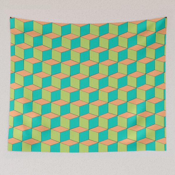 Item preview, Orange and Green Cubes designed and sold by RTrivella.