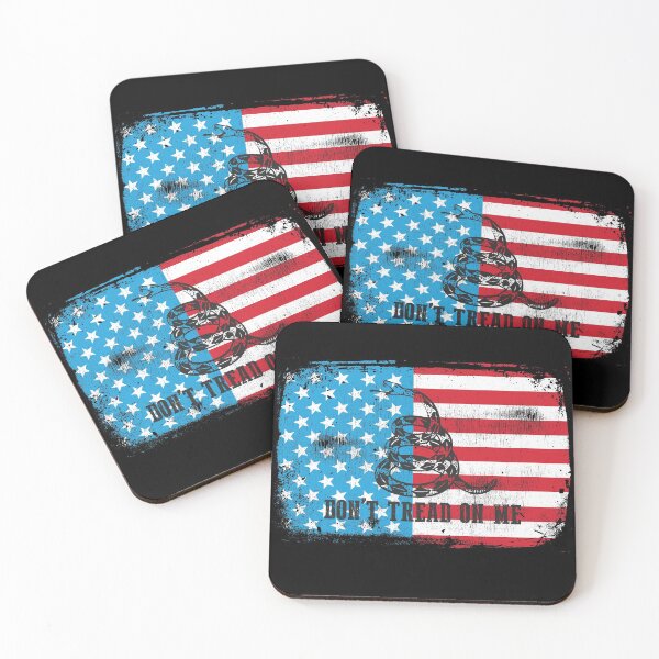 Item preview, American Flag Don't Tread on Me Grunge designed and sold by LemonRindDesign.