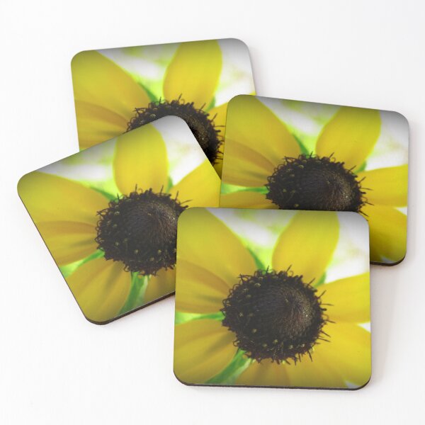 Artikelvorschau, Blumenkunst Blacked Eyed Susan Flower Sunny Happy Yellow & Brown Flower entworfen und verkauft von Cute & Sassy Custom Gifting Boutiques.