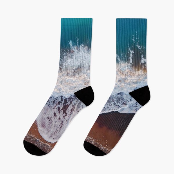 Item preview, Blue Green Ocean Waves And Red Sandy Beach designed and sold by Vector Scout Lab.