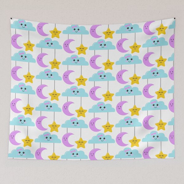 Item preview, Kawaii Cloud Moon and star perfect for a good night designed and sold by CarolinasDsgns.