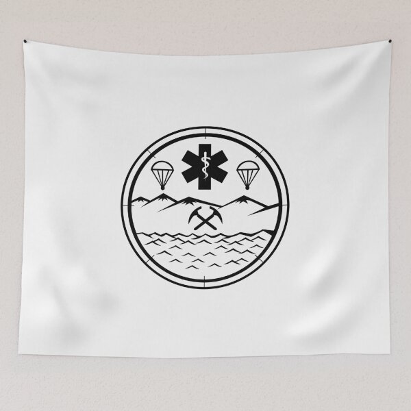 Item preview, Land Sea Air Rescue Icon Sign Symbol Black and White designed and sold by patrimonio.