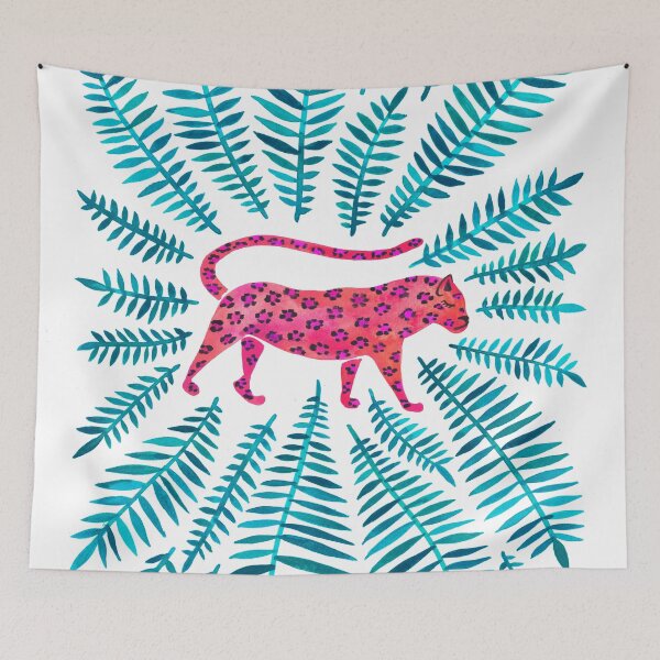 Item preview, Jaguar – Magenta & Turquoise designed and sold by Cat Coquillette.